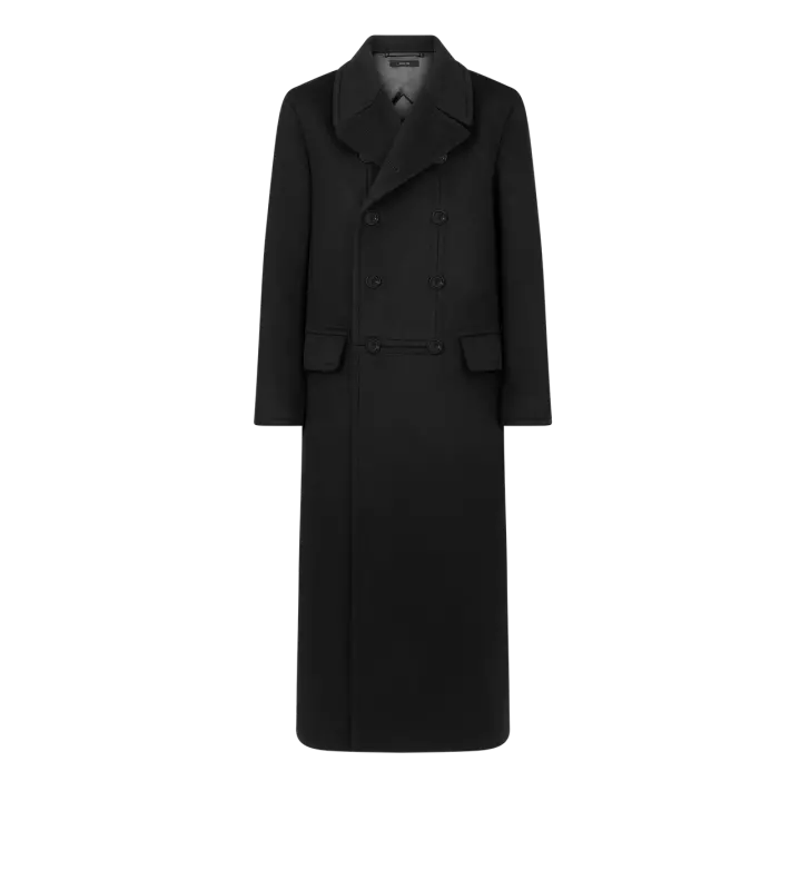 CASHMERE OFFICER COAT BLACK online